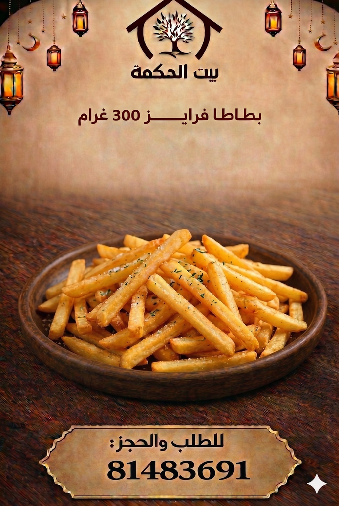Frozen Fries 300 g Plate