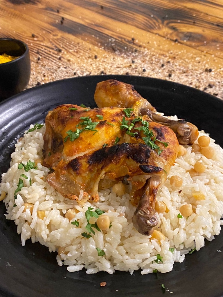 Chicken Rice & Hommos 600 g