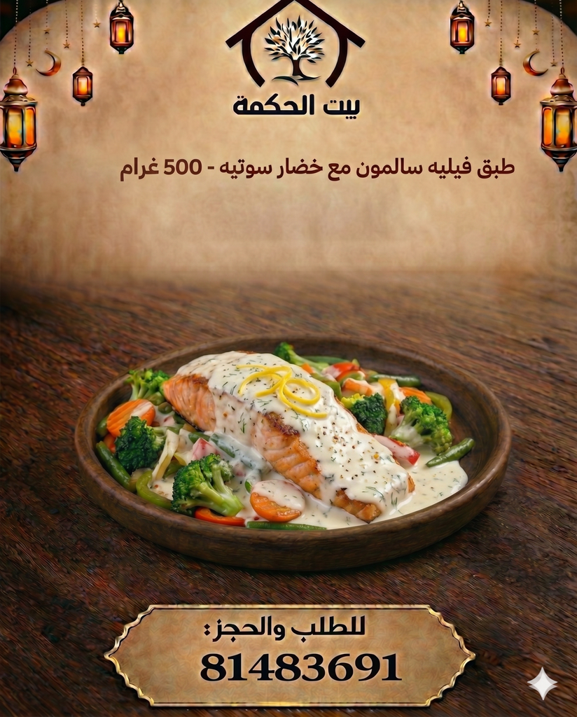 Salmon Fillet Plate & Vegetables 500 g
