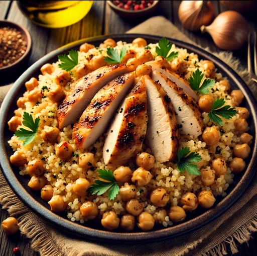 Chicken Frikeh & Nuts